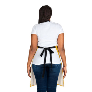 Yellow Pioneers Volunteer Apron with 2-Color Straps options - Perfect for Events & Cooking