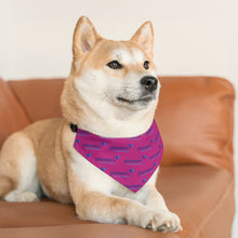 Load image into Gallery viewer, Pioneers Logo Pet Bandana - 4 sizes - Dark Pink

