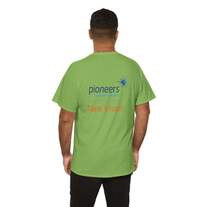 New Vision Pioneers Front & Back Logo - T-Shirt - 12 colors (S-5XL)