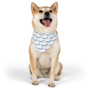 Pioneers Logo Pet Bandana - 4 sizes available - white