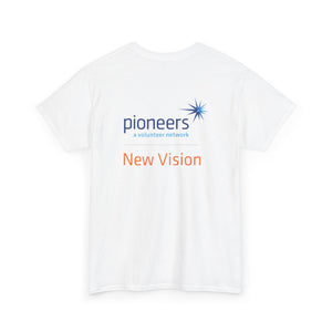New Vision Pioneers Front & Back Logo - T-Shirt - 12 colors (S-5XL)