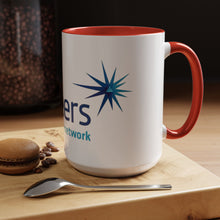 Load image into Gallery viewer, Pioneers Volunteer Network Accent Coffee Mug - 11oz &amp; 15oz (8 colors)
