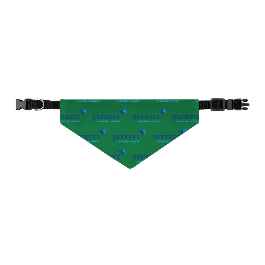 Pioneers Logo Pet Bandana - 4 sizes : Dark Green