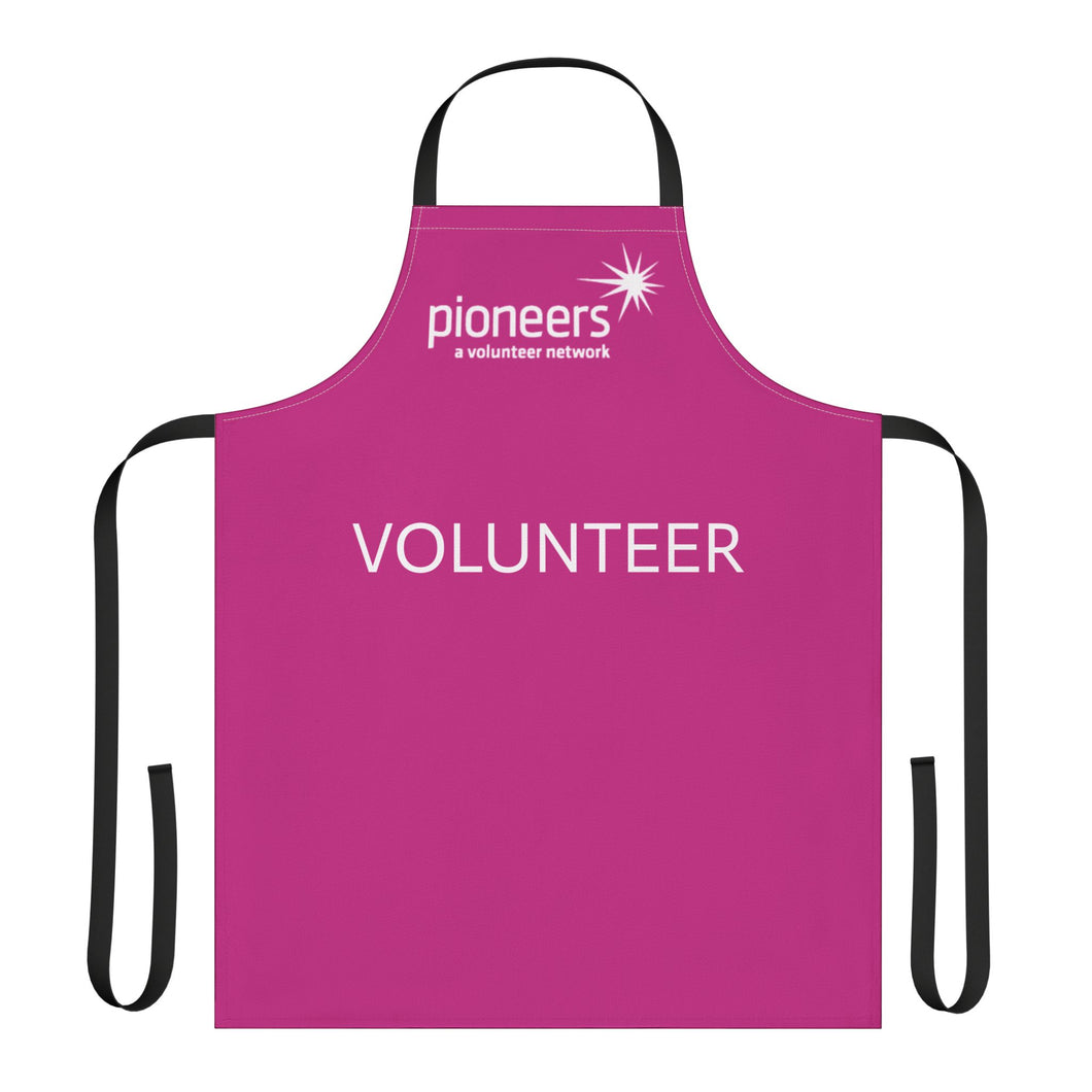 Pink Pioneers Volunteer Apron with 3-Color Straps options - Perfect for Events & Cooking