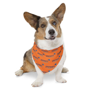 Pioneers Logo Pet Bandana - 4 sizes - orange