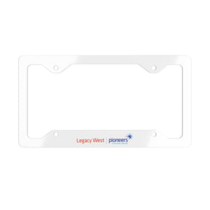 Legacy West Pioneers Metal License Plate Frame - Durable, Stylish Car Accessory