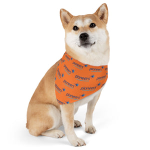 Pioneers Logo Pet Bandana - 4 sizes - orange